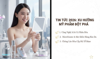 Các xu hướng mỹ phẩm nổi bật năm 2026: